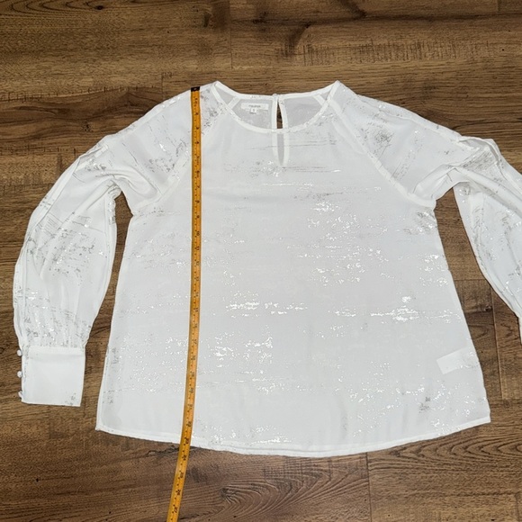 Maurices White Sequin Blouse - Picture 4 of 8